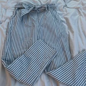 blue and white striped GB girls pants 12 girl